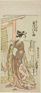 Ichikawa Monnosuke II. színész mint a hajtű hölgye (Ichikawa Monnosuke Kogai no Tsubone) alkotó: Torii Kiyomitsu I