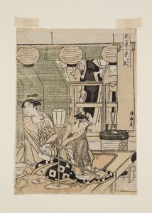 (színes fatömb nyomat) alkotó: Torii Kiyonaga