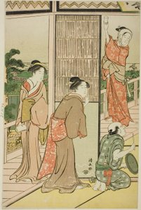 Buli a Shinagawa Pleasure Quarters-ben alkotó: Torii Kiyonaga