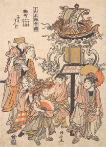 Gyermeklámpás úszó, Kojimachi 1,2, 3-chome Block Association, Sanno Fesztivál, kb..., kb. 1780.