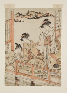 D?gashima (színes fatömbnyomat) alkotó: Torii Kiyonaga