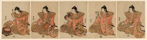 Öt zenész (Gonin bayashi) alkotó: Torii Kiyonaga