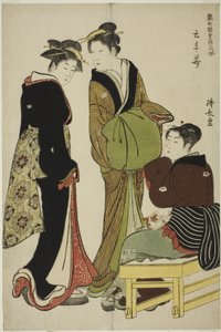 Doteshita kerület virágai alkotó: Torii Kiyonaga