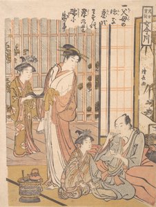 A gyermeki jámborság elfelejtése, kb. 1781. alkotó: Torii Kiyonaga