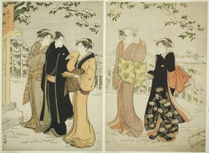 Matsuchi-hegy havazás után alkotó: Torii Kiyonaga