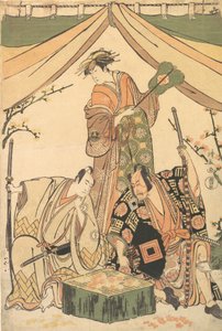 S Sene of f Te D Rama Business Expenses Luger Kojima, 1784-85. alkotó: Torii Kiyonaga