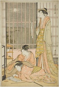 A kilencedik hónap a "Tizenkét hónap délen (Minami juni ko)" sorozatból alkotó: Torii Kiyonaga