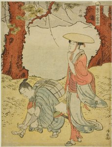 Totsuka, a "Fuji hegy a négy évszakban (Shiki no Fuji)" sorozatból alkotó: Torii Kiyonaga