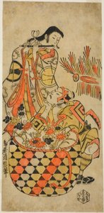 Teac és rs Danjuro Ichikawa Jó ötlet Monnosuke Ichikawa alkotó: Torii Kiyonobu I