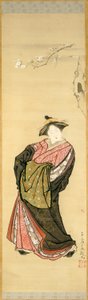 Courtesan és Cherry Branch alkotó: Toriyama Sekien
