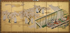<em>The Tale of Genji</em>, 34. fejezet; Kashiwagi megpillantja a Harmadik Hercegnőt