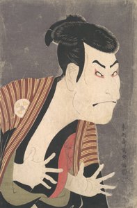 Kabuki színész, Otani Oniji III Yakko Edobei szerepében a Színes gyeplős színdarabban, 1794. 6. hónap.