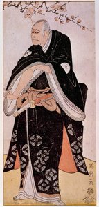 Arashi Toyozo színész ábrázolása 1794 körül. Sharaku Toshusai japán lenyomata (aktív 1794-1795). Párizs, Guimet Múzeum, Ázsiai Művészeti Nemzeti Múzeum alkotó: Toshusai Sharaku