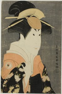 Tea Ac és r Segawa Tomi Saburo Fagyöngyként jó, Ogi City Kurando felesége alkotó: Toshusai Sharaku