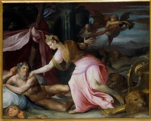 Cybelle Awakening Morphee festmény, All Saints Dubreuil (1561-1602)