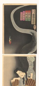 Szamuráj Aoyama és a szellem Okiku.