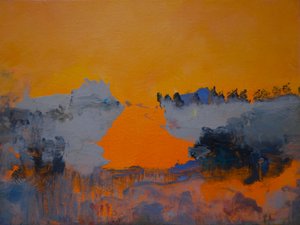 Tangerine Dreamscape 1, 2024 (olaj, vászon)