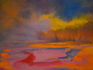 Tangerine Dreamscape 2, 2024 (olaj, vászon)