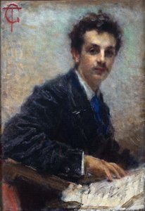 Benedetto Junck zeneszerző portréja alkotó: Tranquillo Cremona