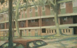 A place to live 24, 2012 (olaj, rétegelt lemez)