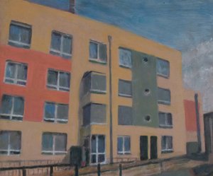 Egy hely, ahol élni lehet 30, 2012 (olaj, rétegelt lemez) alkotó: Trevor Burgess