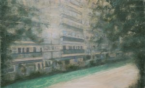 A place to live 52, 2013 (olaj, rétegelt lemez) alkotó: Trevor Burgess