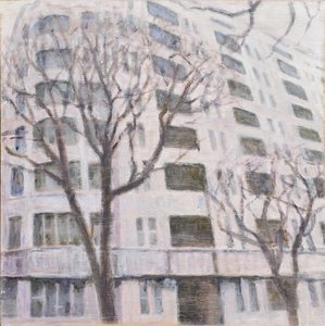 Egy hely, ahol élni 58, 2013 (olaj, rétegelt lemez) alkotó: Trevor Burgess