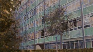 Egy hely, ahol élni lehet L6, 2013 (olaj, rétegelt lemez)