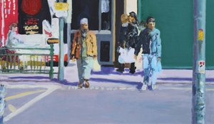 Utcai kereszteződés, 2009 (olaj, vászon)