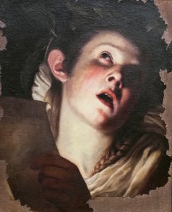 Fiatal nő énekel (festmény)