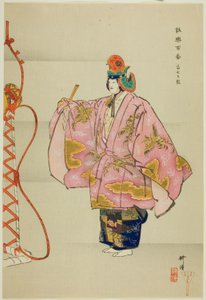 Fuji Taiko, a "One Hundred No Dramas (Nogaku hyakuban)" sorozatból. alkotó: Tsukioka Kogyo