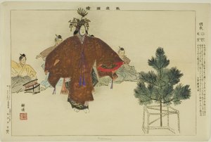 Hagoromo, a "Pictures of No Performances (Nogaku Zue)" sorozatból alkotó: Tsukioka Kogyo