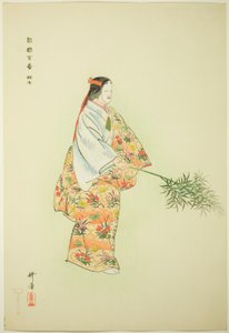 Hanjo, a "One Hundred No Dramas (Nogaku hyakuban)" sorozatból. alkotó: Tsukioka Kogyo