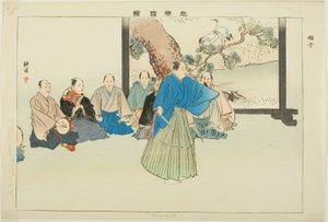 Hayashiko, a "Pictures of No Performances (Nogaku Zue)" sorozatból alkotó: Tsukioka Kogyo