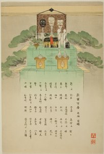 Index Sheet, a "One Hundred No Dramas (Nogaku hyakuban)" sorozatból. alkotó: Tsukioka Kogyo
