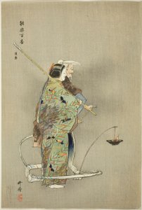 Michimori, a "One Hundred No Dramas (Nogaku hyakuban)" sorozatból. alkotó: Tsukioka Kogyo