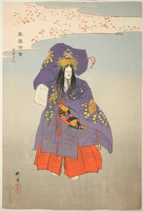 Yoshino Tennin, a "One Hundred No Dramas (Nogaku hyakuban)" sorozatból. alkotó: Tsukioka Kogyo