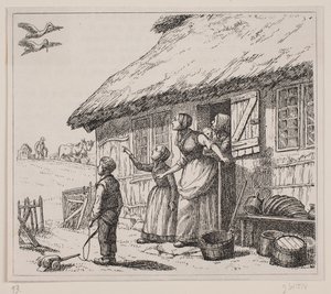 Illusztráció a "Storken er kommen", Gotfred Rode költeményéhez