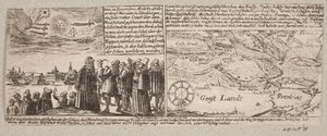 Az üstökös, amely Grossvardeinben (Sibenbürgen) jelent meg 1660. december 14-én, valamint egy saját térképe Hamburg közelében az 1661. január 4-i viharhullám idején alkotó: Ubekendt