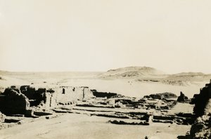 Kereskedelmi terület a Szent Simeon kolostorban, Asszuán, Egyiptom, fotó: Ugo Monneret de Villard alkotó: Ugo Monneret de Villard