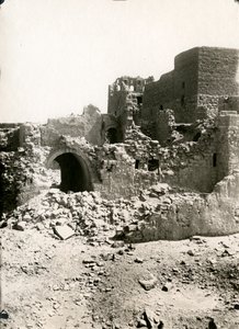 A Szent Simeon kolostor nagy kaputornya (qasr), Asszuán, Egyiptom, Ugo Monneret de Villard fotója. alkotó: Ugo Monneret de Villard