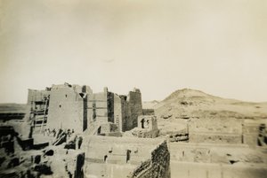 Szent Simeon kolostor restaurálás közben, Asszuán, Egyiptom, fotó: Ugo Monneret de Villard