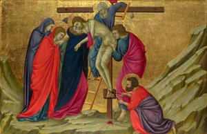 Ugolino di Nerio (kb. 1280-1349) A lerakódás (A Santa Croce-bazilikából, Firenze) Tempera a panelen c. 1324-1325 National Gallery, London 40,5x58,5