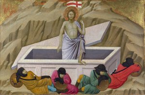 Ugolino di Nerio (kb. 1280-1349) A feltámadás (A Santa Croce-bazilikából, Firenze) Tempera a panelen c. 1324-1325 National Gallery, London 40,5x56,5