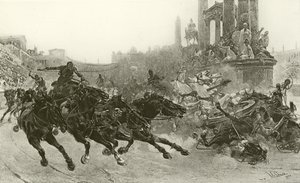 Róma Traianus alatt - Szekérverseny (mélynyomás)