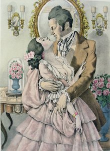 Illusztráció Gustave Flaubert (1821-80) „Madame Bovary” című művéhez, kiadó: Gibert Jeune