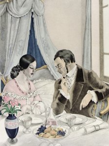 Illusztráció Gustave Flaubert (1821-80) „Madame Bovary” című művéhez, megjelent Gibert Jeune alkotó: Umberto (after) Brunelleschi