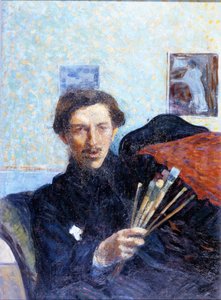 Umberto Boccioni önarcképe 1908-ban. Brera Art Gallery Milánó. alkotó: Umberto Boccioni