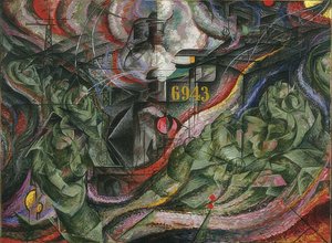 Lelkiállapotok I: A búcsúk. 1911 alkotó: Umberto Boccioni