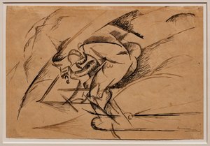 Tanulmányok a kerékpáros dinamizmusához alkotó: Umberto Boccioni